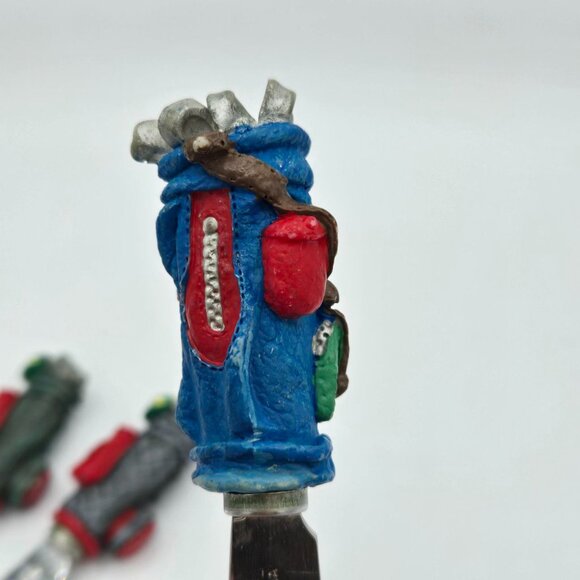 Golf Theme Cheese Spreaders – Set of 3 Golf Bag Butter Knives – Golf Party Decor - Picture 6 of 9